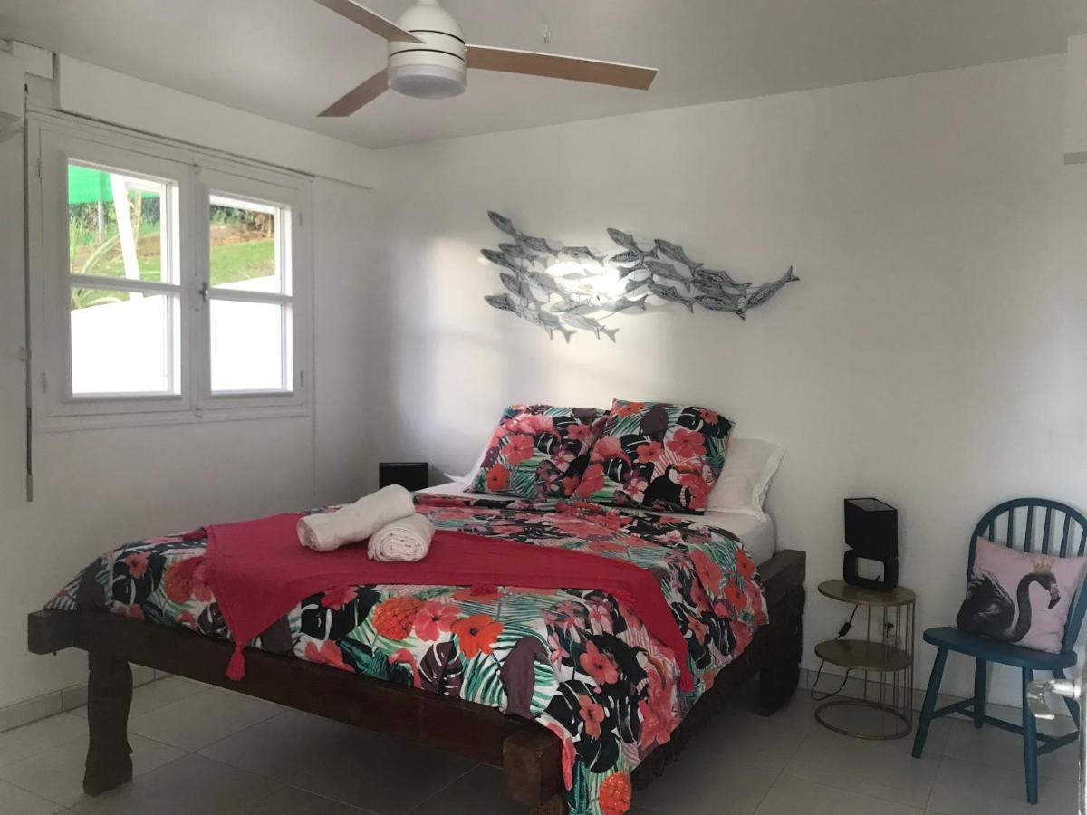 Appartement Prive Eco-Responsable, Vue Sur La Mer Des Caraibes Et Jardin Clos, Wifi, A 2Mn De La Plage แซ็งต์-ลูซ ภายนอก รูปภาพ