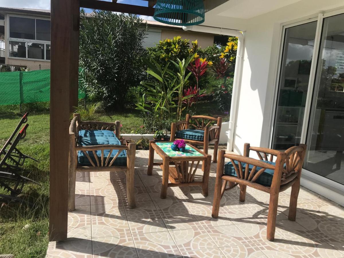 Appartement Prive Eco-Responsable, Vue Sur La Mer Des Caraibes Et Jardin Clos, Wifi, A 2Mn De La Plage แซ็งต์-ลูซ ภายนอก รูปภาพ