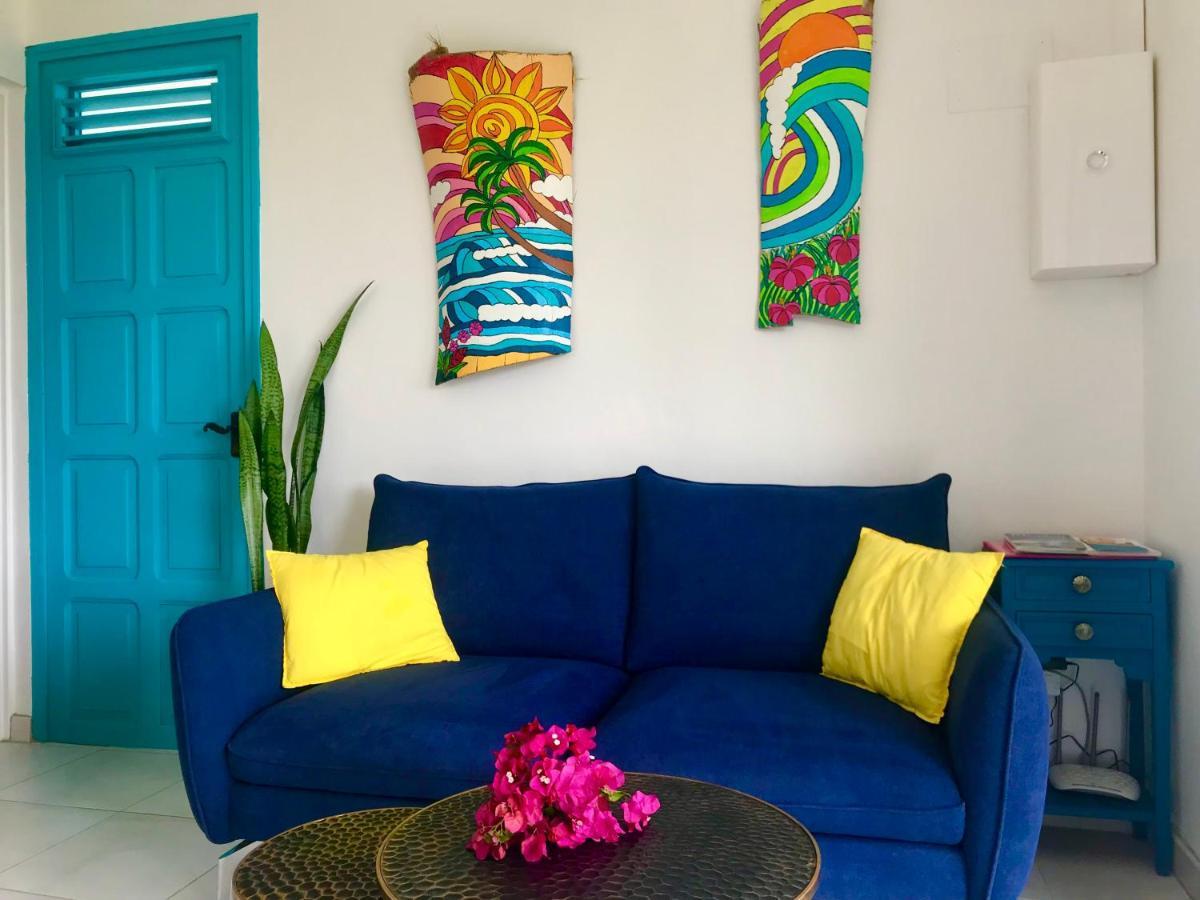 Appartement Prive Eco-Responsable, Vue Sur La Mer Des Caraibes Et Jardin Clos, Wifi, A 2Mn De La Plage แซ็งต์-ลูซ ภายนอก รูปภาพ