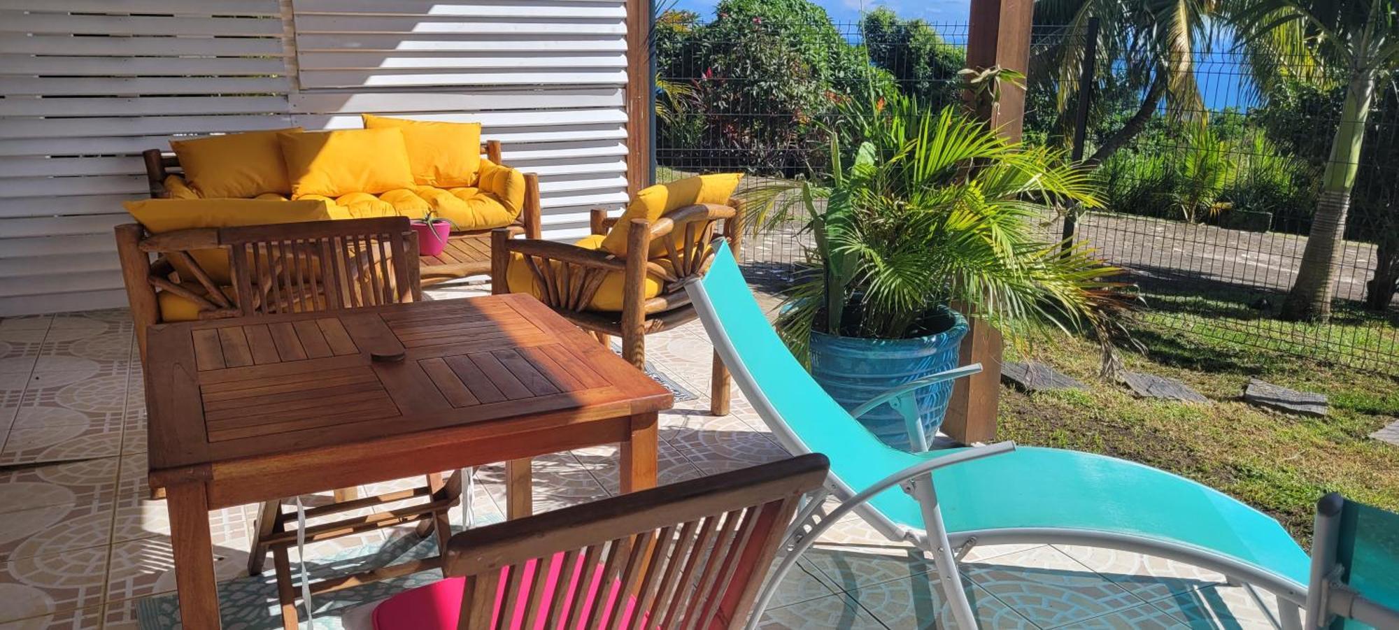 Appartement Prive Eco-Responsable, Vue Sur La Mer Des Caraibes Et Jardin Clos, Wifi, A 2Mn De La Plage แซ็งต์-ลูซ ภายนอก รูปภาพ